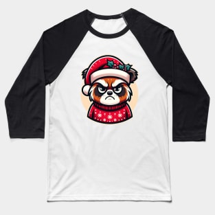 Holiday Grump - Festive Animal Christmas Baseball T-Shirt